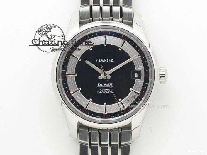 1230 Planet Ocean Master Chronometer Chrono DLC OM 1:1 Best Edition Black Dial On Nylon Strap A Chic 8103